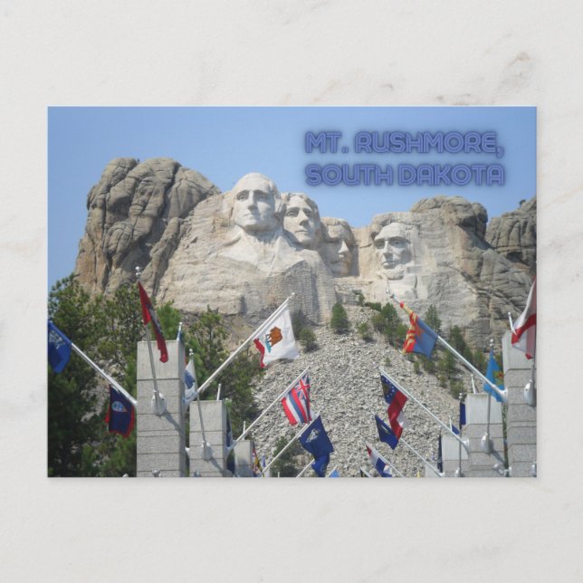 Mount Rushmore South Dakota Postcard (Front)
