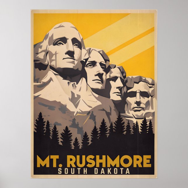 Mount Rushmore, South Dakota Poster (Front)