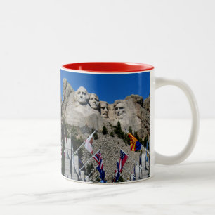 Mount Rushmore South Dakota Souvenir Two-Tone Coffee Mug