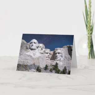 Mount Rushmore Timelapse Sky Card
