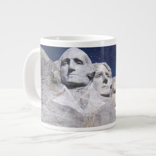 Mount Rushmore Timelapse Sky Large Coffee Mug