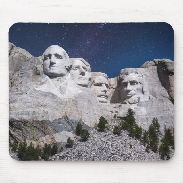 Mount Rushmore Timelapse Sky Mouse Mat (Front)