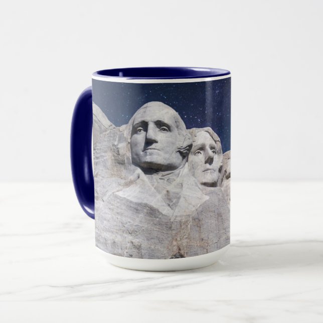 Mount Rushmore Timelapse Sky Mug (Front Left)