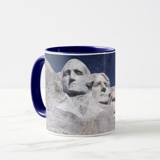 Mount Rushmore Timelapse Sky Mug (Front Left)