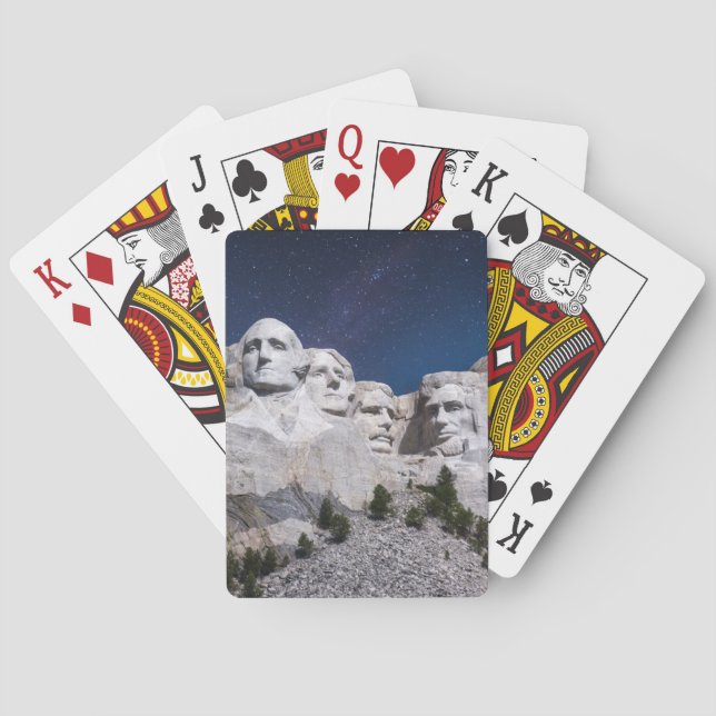 Mount Rushmore Timelapse Sky Playing Cards (Back)