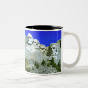 Mount Rushmore Two-Tone Mug