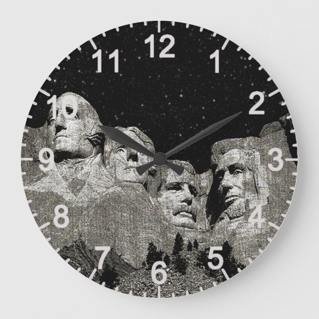 Mount Rushmore, Wall Clock (Front)