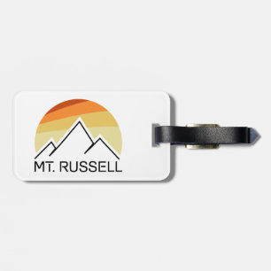 Mount Russell California Retro Luggage Tag