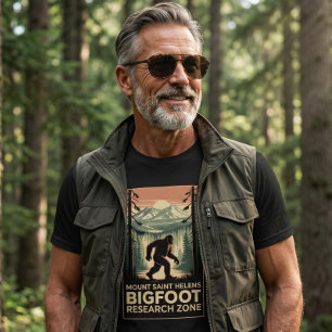Mount Saint Helens Bigfoot Research Zone Tee