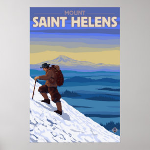 Mount Saint Helens - Climber - Travel Poster