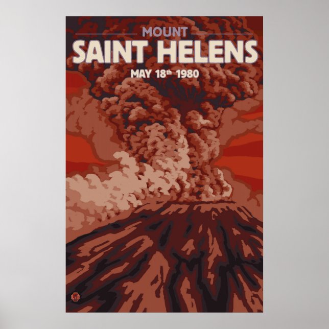 Mount Saint Helens - Explosion - Travel Poster (Front)