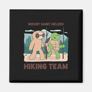 Mount Saint Helens Hiking Team Climbing Expedition Magnet