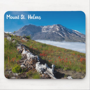 Mount Saint Helens Spring Flowers Mouse Mat