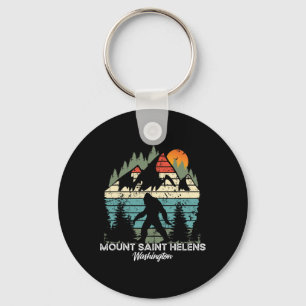 Mount Saint Helens Washington National Park Retro Key Ring