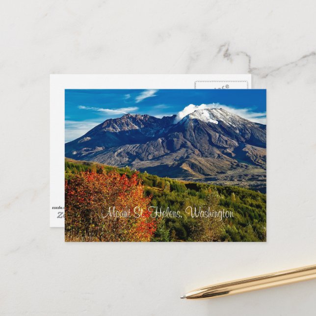 Mount Saint Helens, Washington Postcard (Front/Back In Situ)