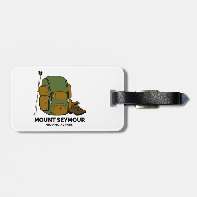 Mount Seymour Provincial Park Backpack Luggage Tag (Back Horizontal)