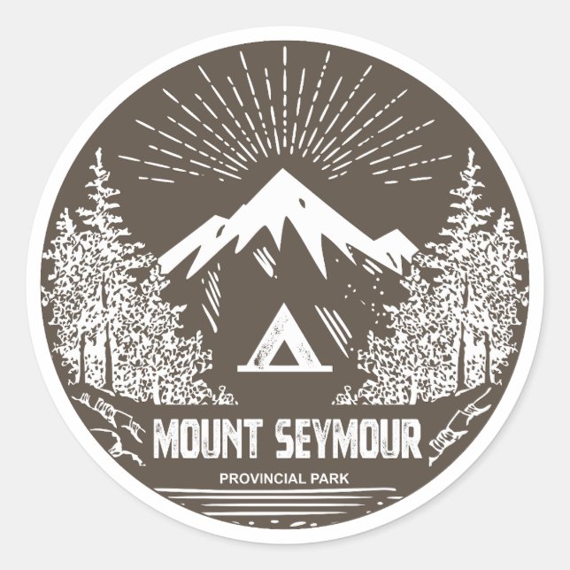 Mount Seymour Provincial Park Classic Round Sticker (Front)