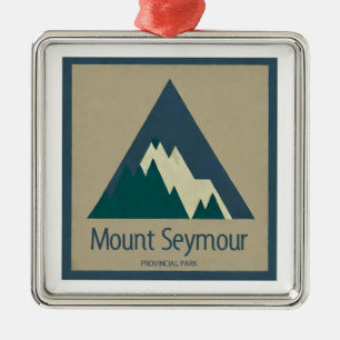Mount Seymour Provincial Park Rustic Metal Tree Decoration