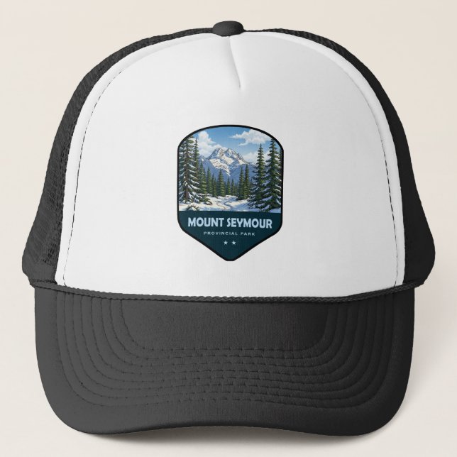 Mount Seymour Provincial Park Shield Trucker Hat (Front)