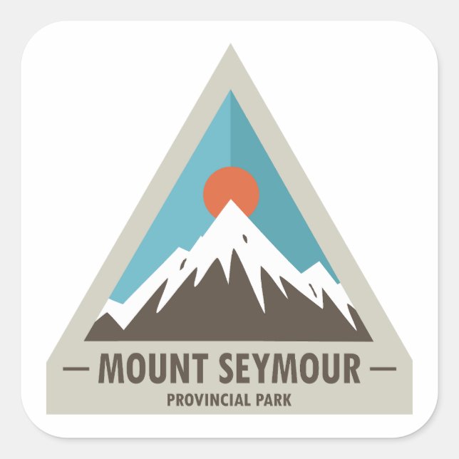 Mount Seymour Provincial Park Square Sticker (Front)