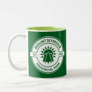 Mount Seymour Provincial Park Sun Trees Two-Tone Coffee Mug
