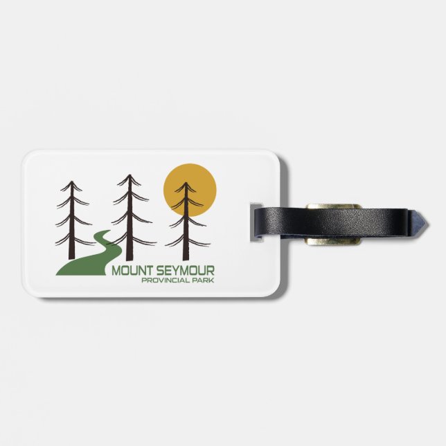 Mount Seymour Provincial Park Trail Luggage Tag (Back Horizontal)