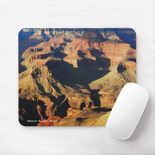 Mount Sharp on Planet Mars Photo Mouse Mat (With Mouse)