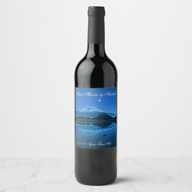 MOUNT SHASTA BY STARLIGHT WINE LABEL (Front)