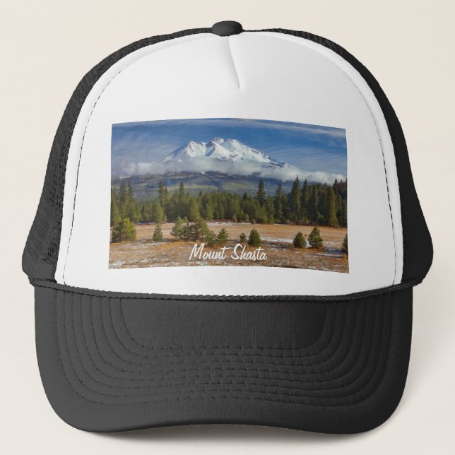 MOUNT SHASTA IN SNOW TRUCKER HAT (Front)