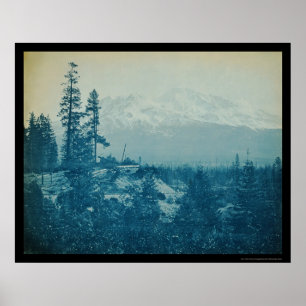 Mount Shasta Panorama 1899 Poster