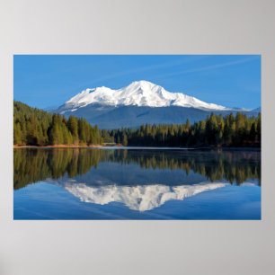 MOUNT SHASTA REFLECTED POSTER
