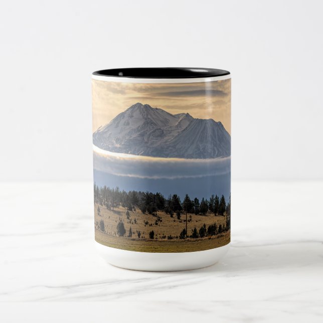 MOUNT SHASTA Two-Tone COFFEE MUG (Center)