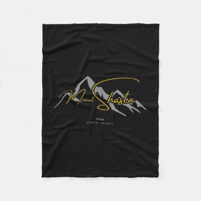 Mount shasta usa  fleece blanket (Front)