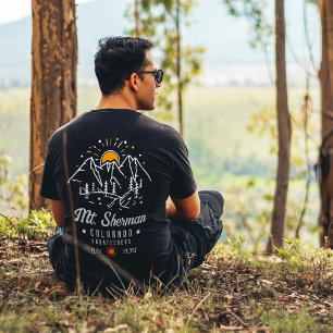 Mount Sherman Colorado 14ers Mountain Minimalist T-Shirt