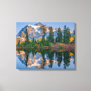 Mount Shuksan mirrored in Reflection Lake Canvas Print