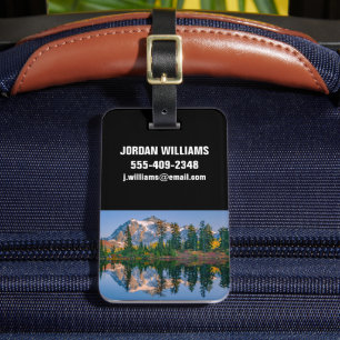 Mount Shuksan mirrored in Reflection Lake Luggage Tag