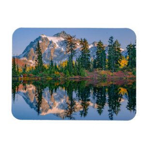 Mount Shuksan mirrored in Reflection Lake Magnet