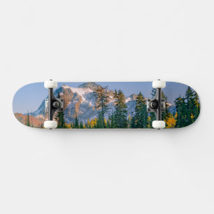Mount Shuksan mirrored in Reflection Lake Skateboard