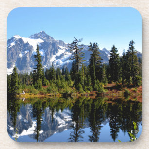 Mount Shuksan on a Sunny Day Coaster