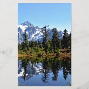 Mount Shuksan on a Sunny Day Stationery