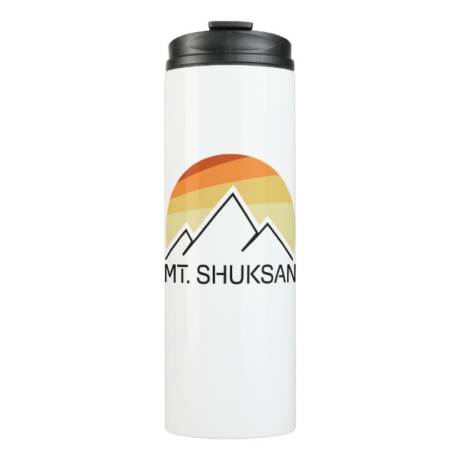 Mount Shuksan Washington Retro Thermal Tumbler (Front)