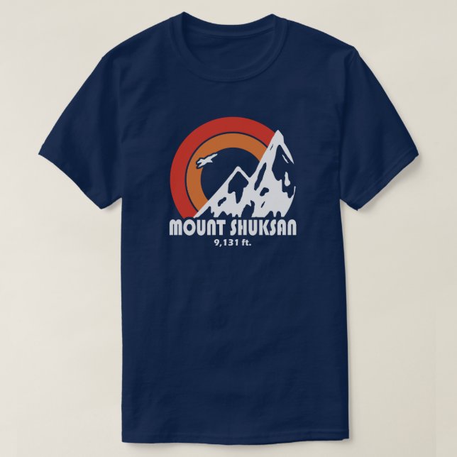 Mount Shuksan Washington Sun Eagle T-Shirt (Design Front)