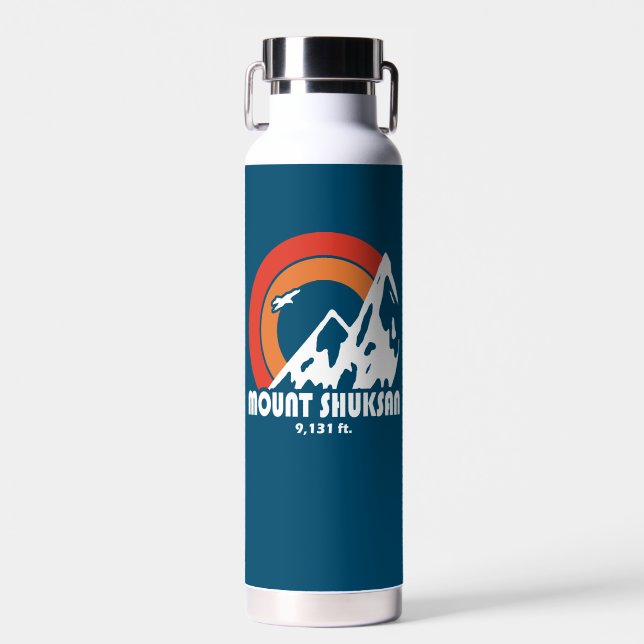 Mount Shuksan Washington Sun Eagle Water Bottle (Front)