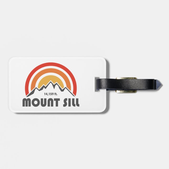 Mount Sill California Luggage Tag (Back Horizontal)