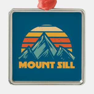 Mount Sill California Retro Turquoise Metal Tree Decoration