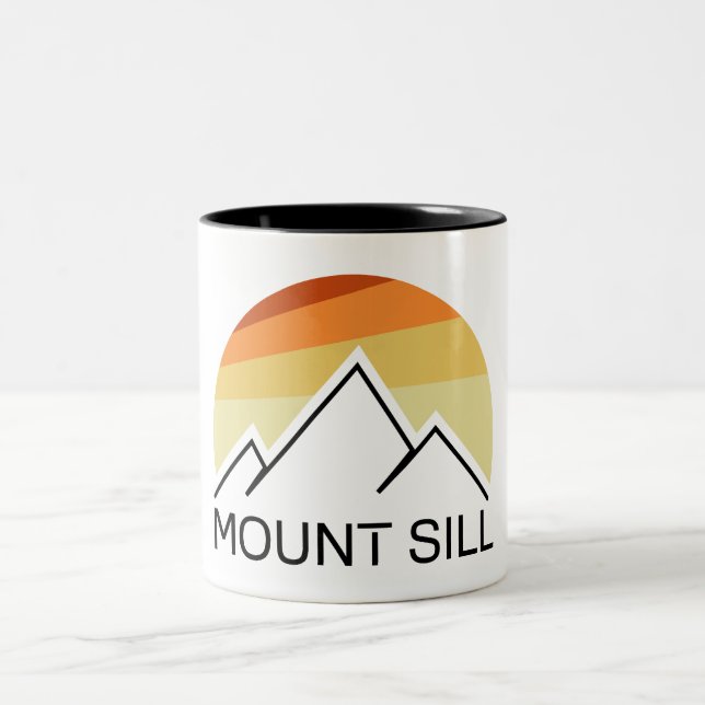 Mount Sill California Retro Two-Tone Coffee Mug (Center)