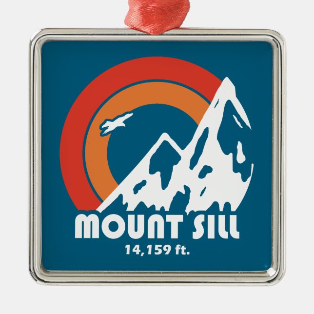 Mount Sill California Sun Eagle Metal Tree Decoration (Front)