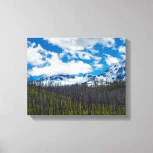 Mount Sisters Stretched Canvas Print