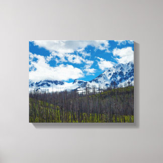 Mount Sisters Stretched Canvas Print