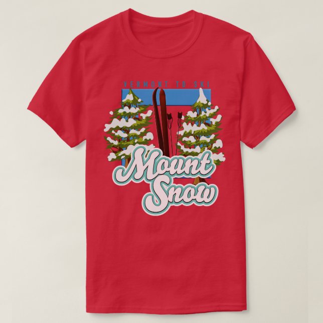 Mount Snow Vermont Ski T-Shirt (Design Front)